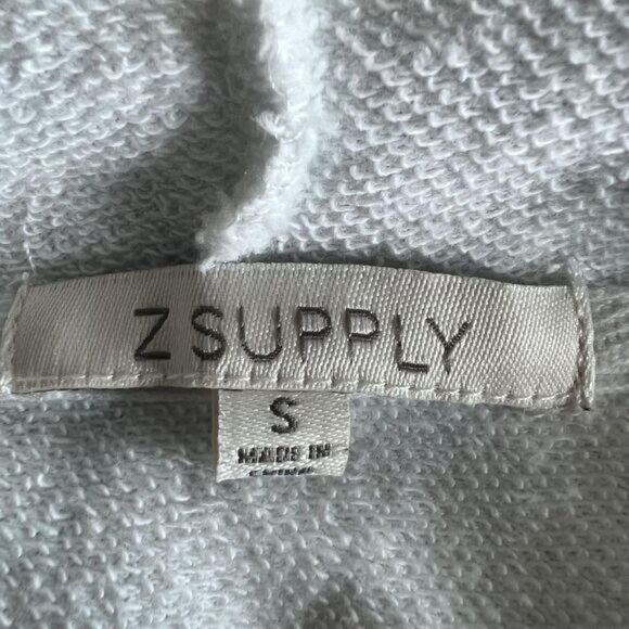 Z Supply Hoodie Womens Small Blue White Tie Dye Pullover Sweatshirt Cotton Soft - Picture 6 of 12